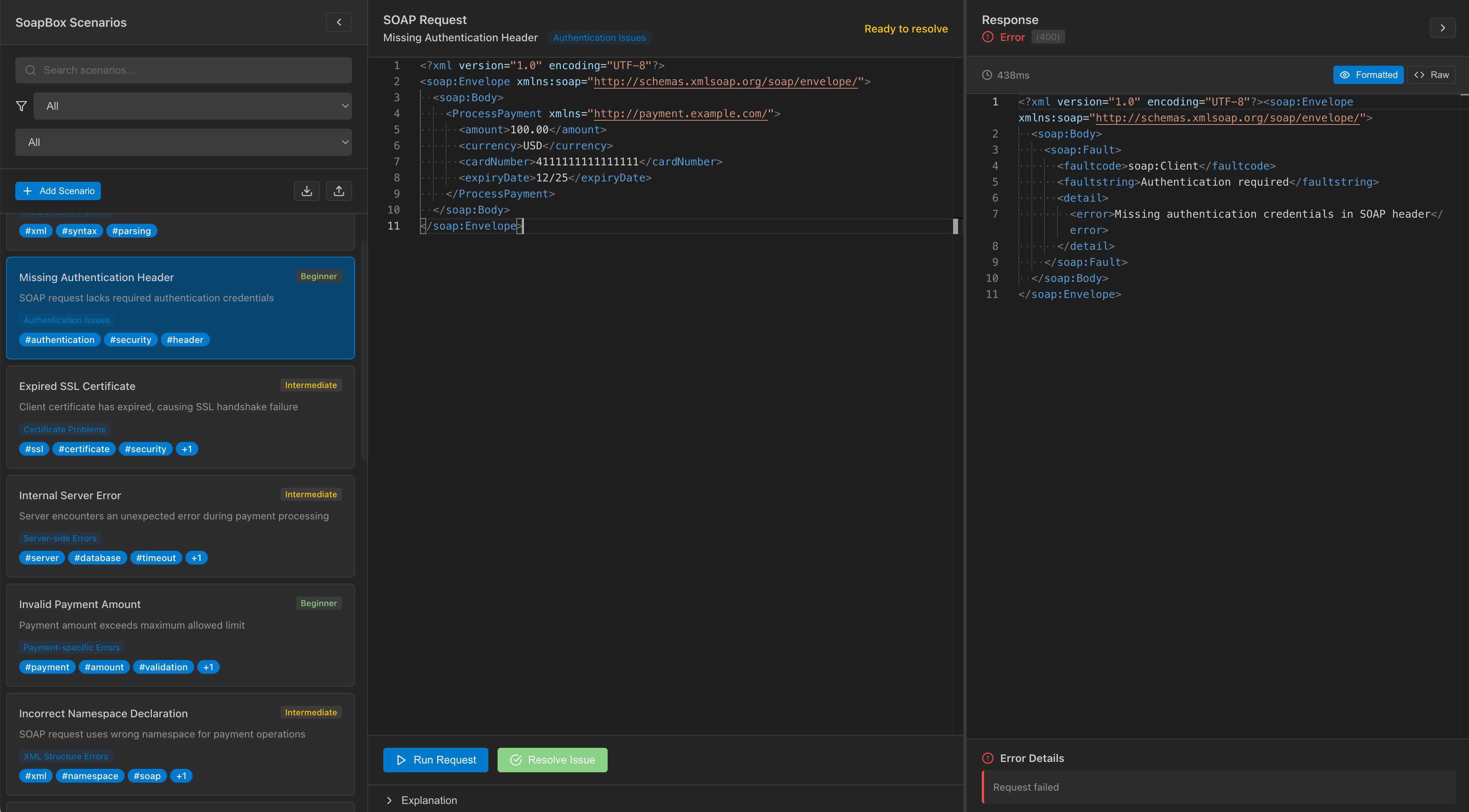 SoapBox - SOAP Integration Support Training Tool screenshot 1