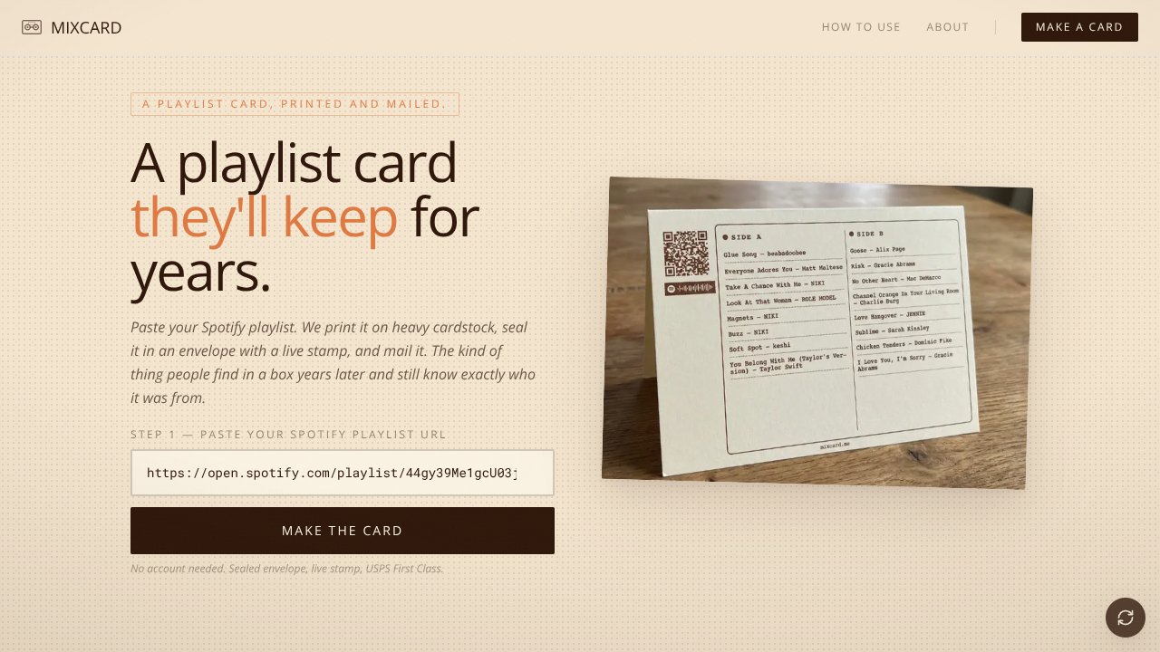MIXCARD screenshot 1