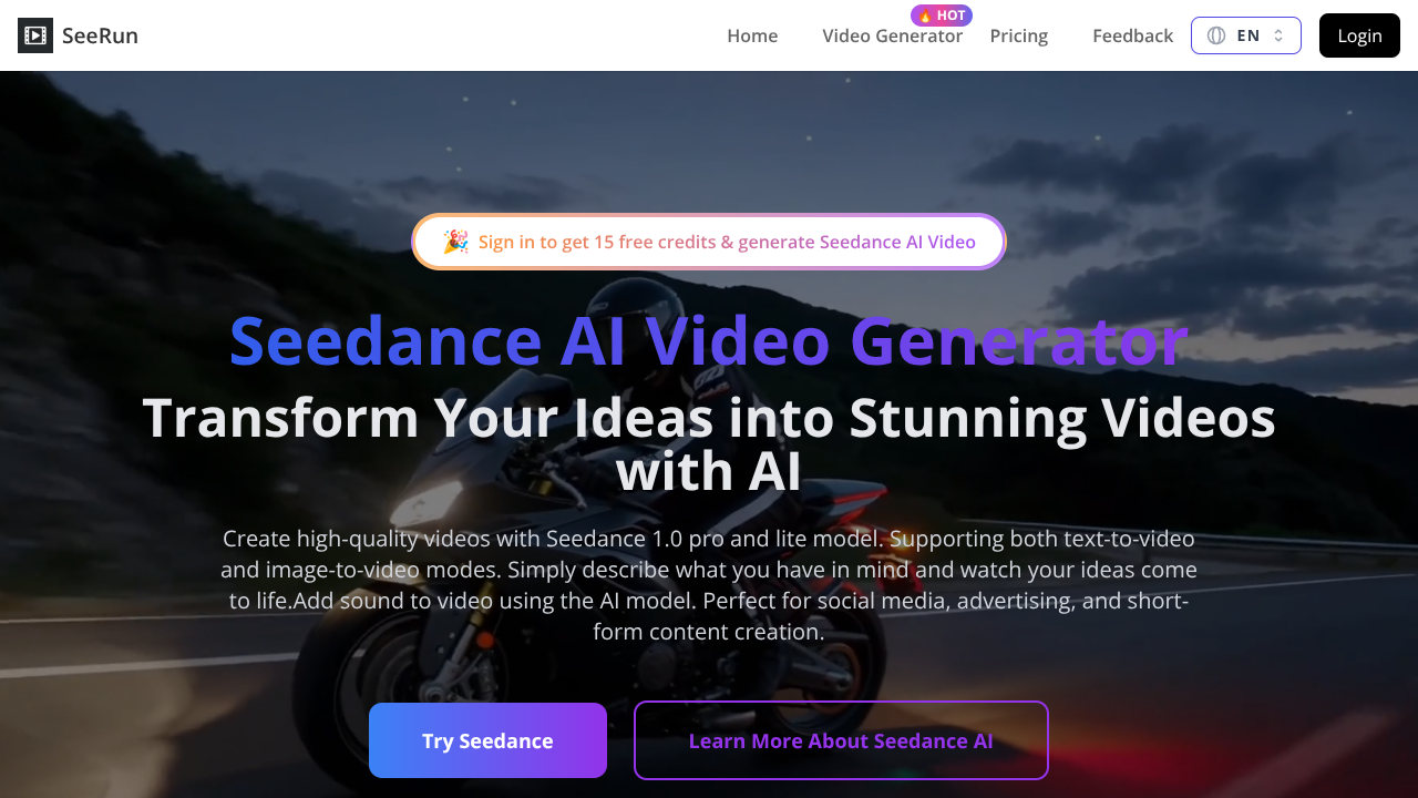 Seedance screenshot 1