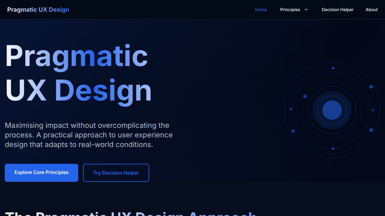 Pragmatic UX Design screenshot 1